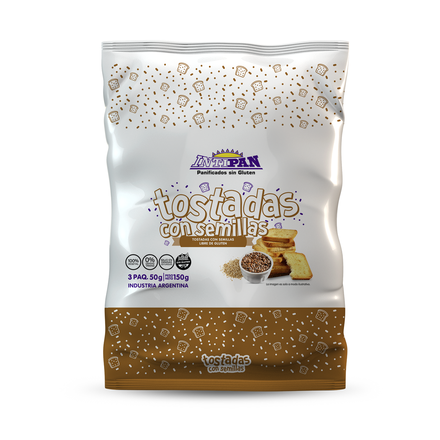 Tostadas con Semillas Sin Gluten INTIPAN