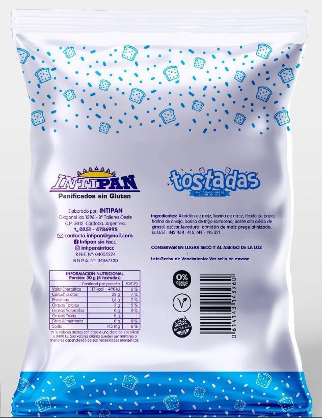 Tostadas Clásicas - Parte trasera